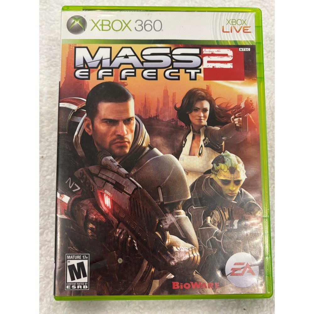 Mass Effect 2 Xbox 360 BioWare EA Sci-Fi Action RPG 2-Disc Set 2010 NTSC
